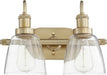 Myhouse Lighting Quorum - 508-2-80 - Two Light Vanity - 508 Vanities - Aged Brass