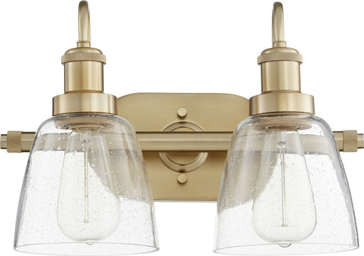 Myhouse Lighting Quorum - 508-2-80 - Two Light Vanity - 508 Vanities - Aged Brass