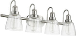 Myhouse Lighting Quorum - 508-4-65 - Four Light Vanity - 508 Vanities - Satin Nickel