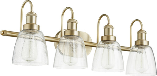 Myhouse Lighting Quorum - 508-4-80 - Four Light Vanity - 508 Vanities - Aged Brass