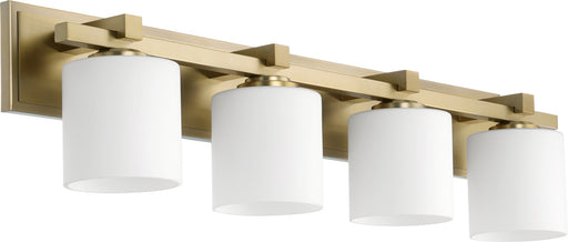 Myhouse Lighting Quorum - 5369-4-80 - Four Light Vanity - 5369 Vanities - Aged Brass