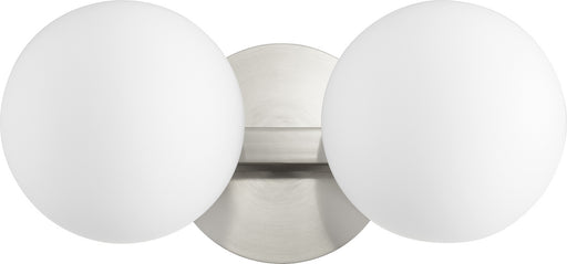 Myhouse Lighting Quorum - 539-2-65 - Two Light Vanity - 539 Globe Vanities - Satin Nickel