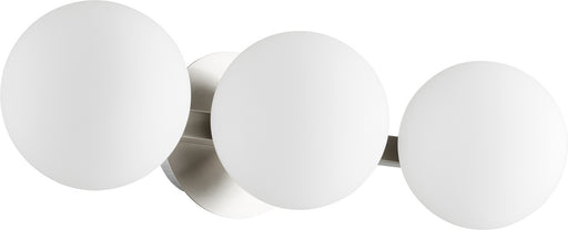 Myhouse Lighting Quorum - 539-3-65 - Three Light Vanity - 539 Globe Vanities - Satin Nickel