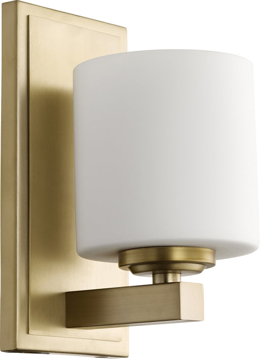 Myhouse Lighting Quorum - 5669-1-80 - One Light Wall Mount - 5669 Cylinder Lighting Series - Aged Brass
