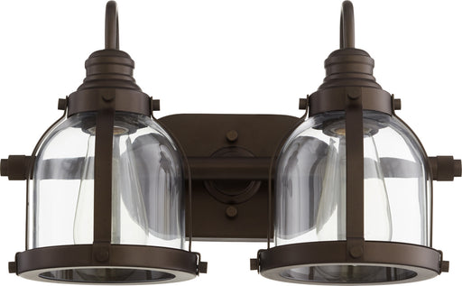 Myhouse Lighting Quorum - 586-2-86 - Two Light Vanity - Banded Lighting Series - Oiled Bronze