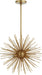 Myhouse Lighting Quorum - 600-6-74 - Six Light Pendant - ELECTRA - Gold Leaf