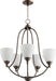 Myhouse Lighting Quorum - 6069-5-86 - Five Light Chandelier - Barkley - Oiled Bronze