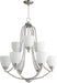 Myhouse Lighting Quorum - 6069-9-65 - Nine Light Chandelier - Barkley - Satin Nickel