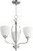 Myhouse Lighting Quorum - 6127-3-65 - Three Light Chandelier - Jardin - Satin Nickel