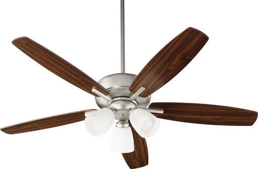 Myhouse Lighting Quorum - 70525-365 - 52"Ceiling Fan - Breeze - Satin Nickel