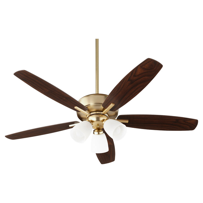 Myhouse Lighting Quorum - 70525-380 - 52"Ceiling Fan - Breeze - Aged Brass