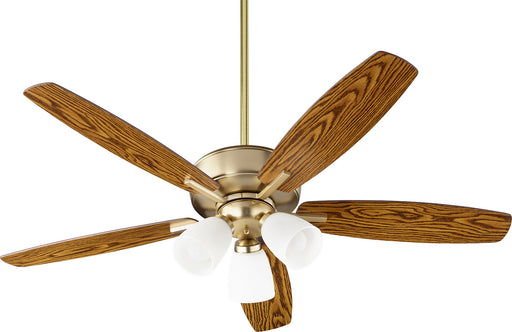 Myhouse Lighting Quorum - 70525-380 - 52"Ceiling Fan - Breeze - Aged Brass