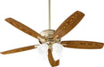 Myhouse Lighting Quorum - 70525-480 - 52"Ceiling Fan - Breeze - Aged Brass