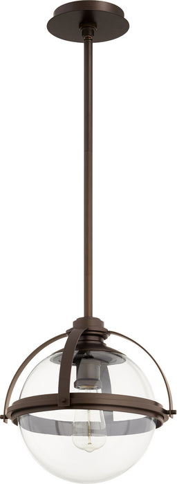 Myhouse Lighting Quorum - 88-13-86 - One Light Pendant - Meridian Globe Pendants - Oiled Bronze