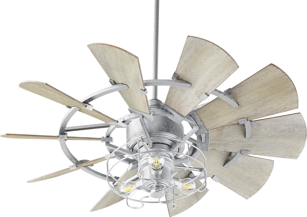 Myhouse Lighting Quorum - 94410-9 - 44"Ceiling Fan - Windmill - Galvanized