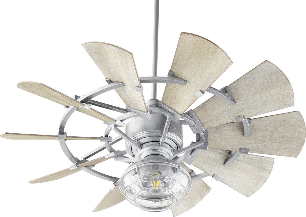 Myhouse Lighting Quorum - 94410-9 - 44"Ceiling Fan - Windmill - Galvanized