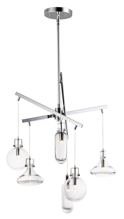 Myhouse Lighting ET2 - E24306-18PC - Six Light Pendant - Kem - Polished Chrome