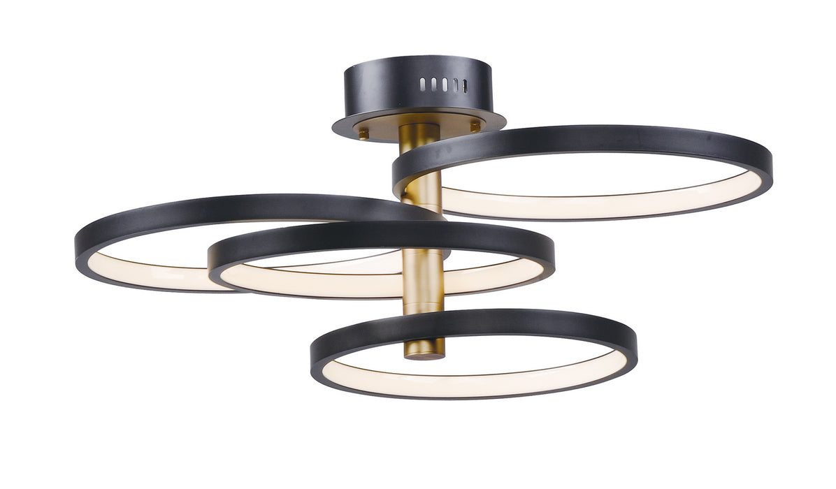 Myhouse Lighting ET2 - E24324-BKGLD - LED Pendant - Hoopla - Black / Gold