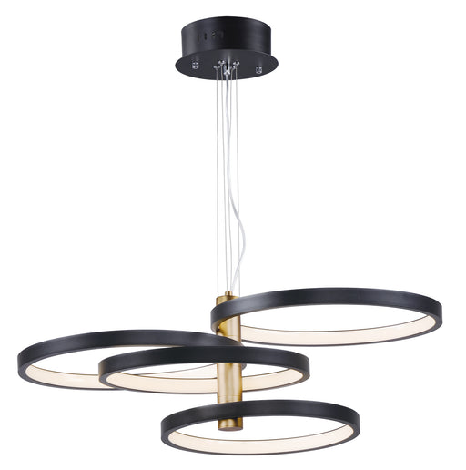 Myhouse Lighting ET2 - E24326-BKGLD - LED Pendant - Hoopla - Black / Gold