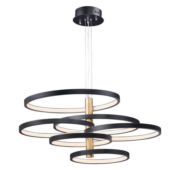 Myhouse Lighting ET2 - E24327-BKGLD - LED Pendant - Hoopla - Black / Gold