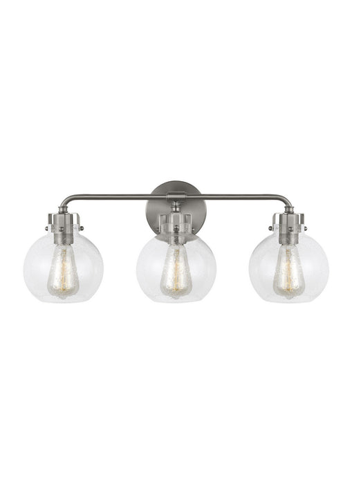 Myhouse Lighting Visual Comfort Studio - VS24403SN - Three Light Vanity - Clara - Satin Nickel