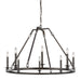 Myhouse Lighting Visual Comfort Studio - F3214/8SMS - Eight Light Chandelier - Landen - Smith Steel