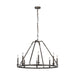 Myhouse Lighting Visual Comfort Studio - F3214/8SMS - Eight Light Chandelier - Landen - Smith Steel