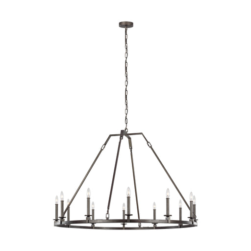 Myhouse Lighting Visual Comfort Studio - F3216/12SMS - 12 Light Chandelier - Landen - Smith Steel