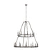 Myhouse Lighting Visual Comfort Studio - F3217/20SMS - 20 Light Chandelier - Landen - Smith Steel