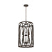 Myhouse Lighting Visual Comfort Studio - F3223/6DA - Six Light Hanging Shade - Patrice - Deep Abyss