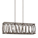 Myhouse Lighting Visual Comfort Studio - F3224/6DA - Six Light Linear Chandelier - Patrice - Deep Abyss