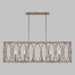 Myhouse Lighting Visual Comfort Studio - F3224/6DA - Six Light Linear Chandelier - Patrice - Deep Abyss