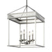 Myhouse Lighting Visual Comfort Studio - F3275/4PN - Four Light Lantern - Woodruff - Polished Nickel