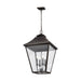 Myhouse Lighting Visual Comfort Studio - OL14409SBL - Four Light Pendant - Galena - Sable