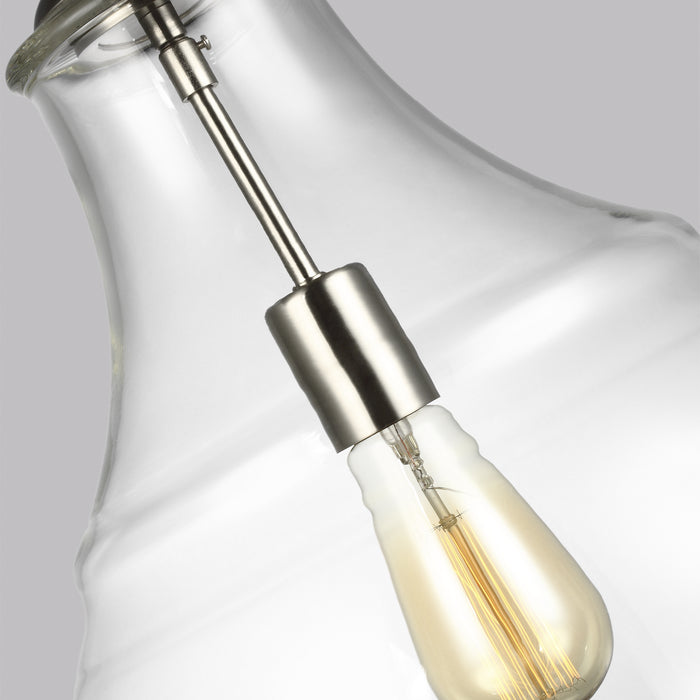 Myhouse Lighting Visual Comfort Studio - P1483SN - One Light Pendant - Zola - Satin Nickel