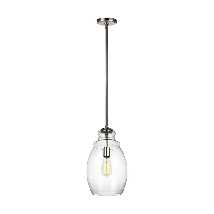 Myhouse Lighting Generation Lighting - P1484SN - One Light Pendant - Marino - Satin Nickel