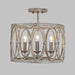 Myhouse Lighting Visual Comfort Studio - SF346DA - Three Light Semi-Flush Mount - Patrice - Deep Abyss