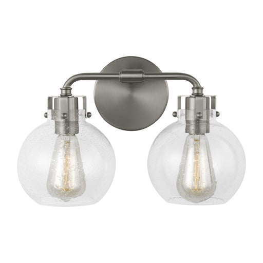 Myhouse Lighting Visual Comfort Studio - VS24402SN - Two Light Vanity - Clara - Satin Nickel