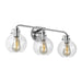 Myhouse Lighting Visual Comfort Studio - VS24403CH - Three Light Vanity - Clara - Chrome