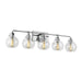 Myhouse Lighting Visual Comfort Studio - VS24405CH - Five Light Vanity - Clara - Chrome