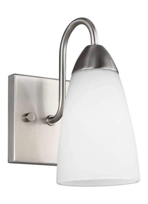 Myhouse Lighting Generation Lighting - 4120201-962 - One Light Wall / Bath Sconce - Seville - Brushed Nickel