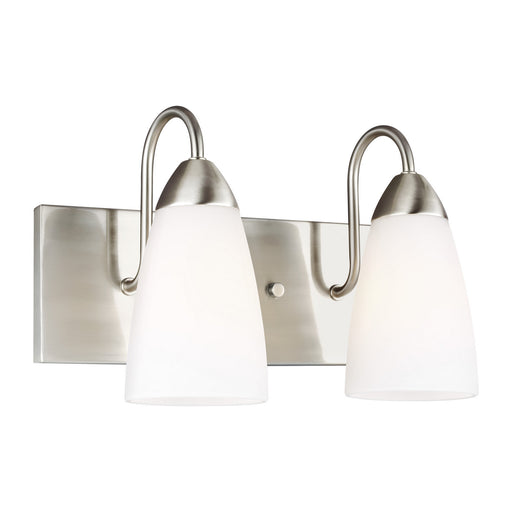 Myhouse Lighting Generation Lighting - 4420202-962 - Two Light Wall / Bath - Seville - Brushed Nickel