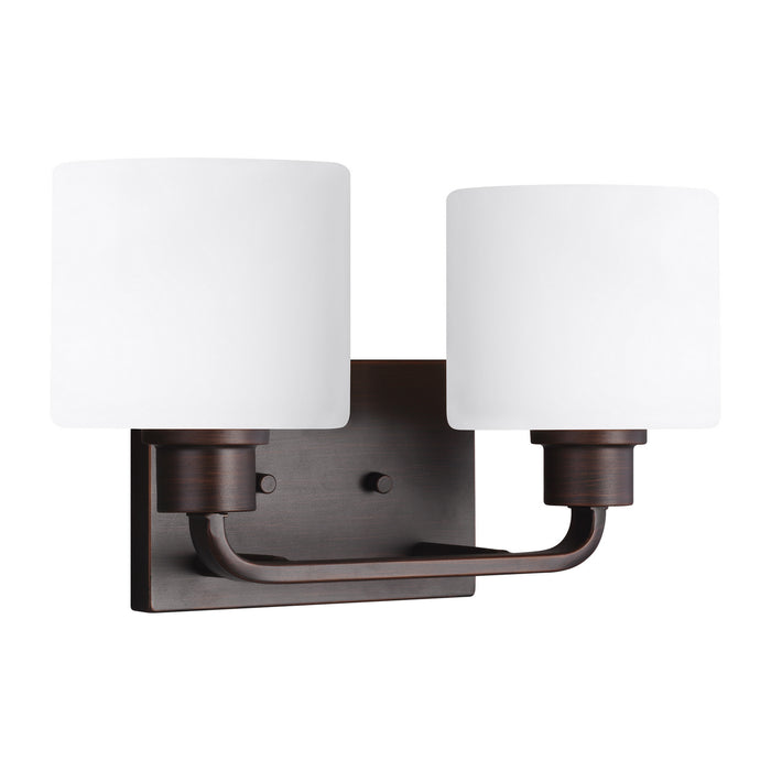 Myhouse Lighting Generation Lighting - 4428802-710 - Two Light Wall / Bath - Canfield - Bronze