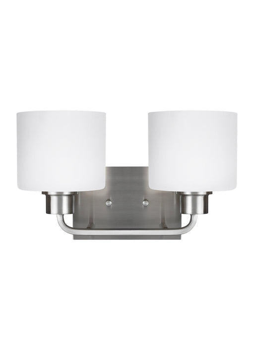 Myhouse Lighting Generation Lighting - 4428802-962 - Two Light Wall / Bath - Canfield - Brushed Nickel