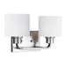 Myhouse Lighting Generation Lighting - 4428802EN3-962 - Two Light Wall / Bath - Canfield - Brushed Nickel