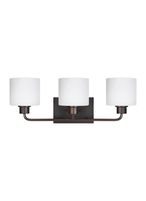 Myhouse Lighting Generation Lighting - 4428803-710 - Three Light Wall / Bath - Canfield - Bronze