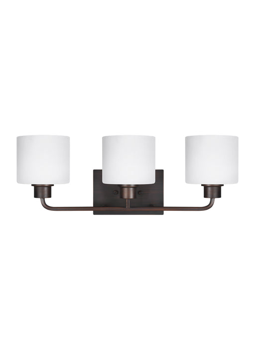 Myhouse Lighting Generation Lighting - 4428803-710 - Three Light Wall / Bath - Canfield - Bronze