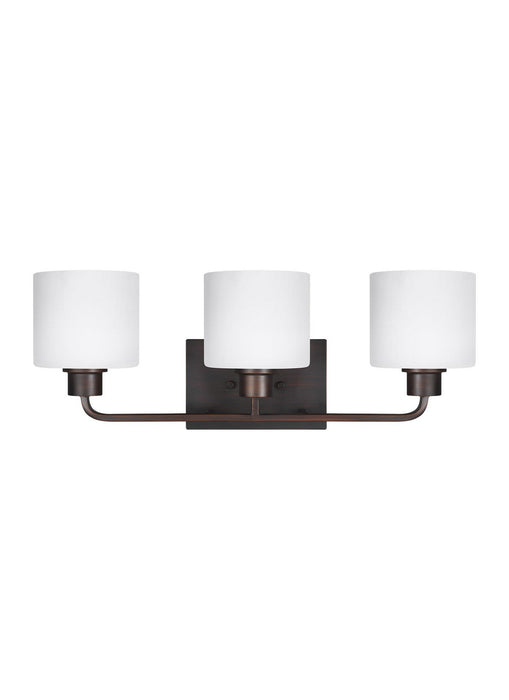 Myhouse Lighting Generation Lighting - 4428803EN3-710 - Three Light Wall / Bath - Canfield - Bronze