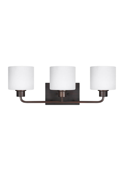 Myhouse Lighting Generation Lighting - 4428803EN3-710 - Three Light Wall / Bath - Canfield - Bronze