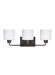 Myhouse Lighting Generation Lighting - 4428803EN3-710 - Three Light Wall / Bath - Canfield - Bronze